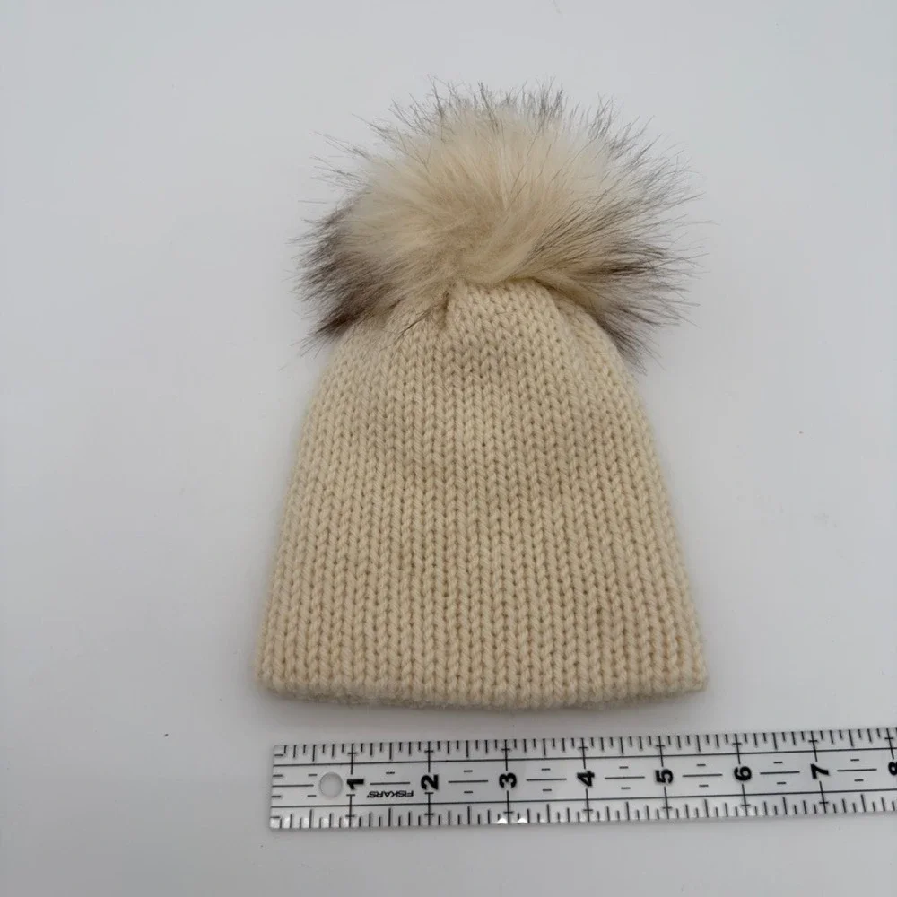 Unbranded Infant Beanie New To The Crew Pom Pom Hat Infant Cream